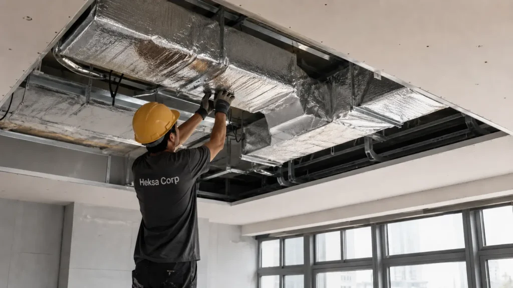 Sistem tata udara rumah minimalis modern Heksa Corp.